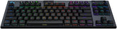 Logitech G915 X LIGHTSPEED TKL Mechanical Gaming Keyboard, Tactile Switches, Double-Shot PBT Keycaps, LIGHTSYNC RGB Backlighting, Tri-Mode Connectivity, US English Layout, Black